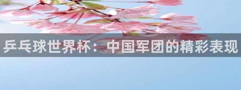 足球比分直播世界杯：乒乓球世界杯：中国军团的精彩表现